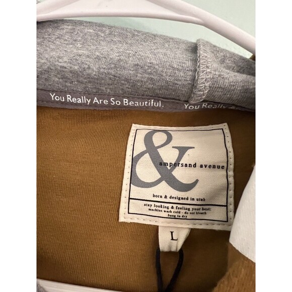 ampersand avenue hoodie one with the sun Large Doublehood sweatshirt - Picture 4 of 7